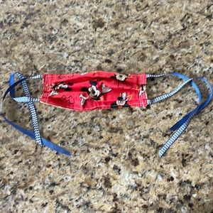 Mickey Mouse Face Mask with Tie Sides